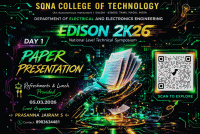 EDISON 2K26 National Level Technical Symposium Poster